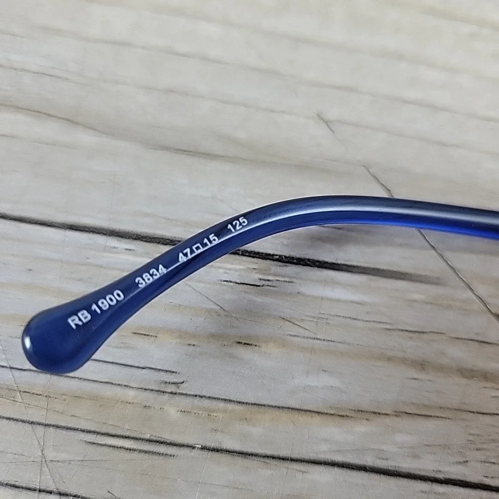 Ray-Ban Kids RB 1900 3834 Transparent Blue Eyeglasses Frames Only‎ 47-15-125